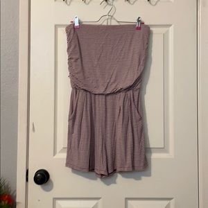 Tube top shorts and pockets jumper suit.